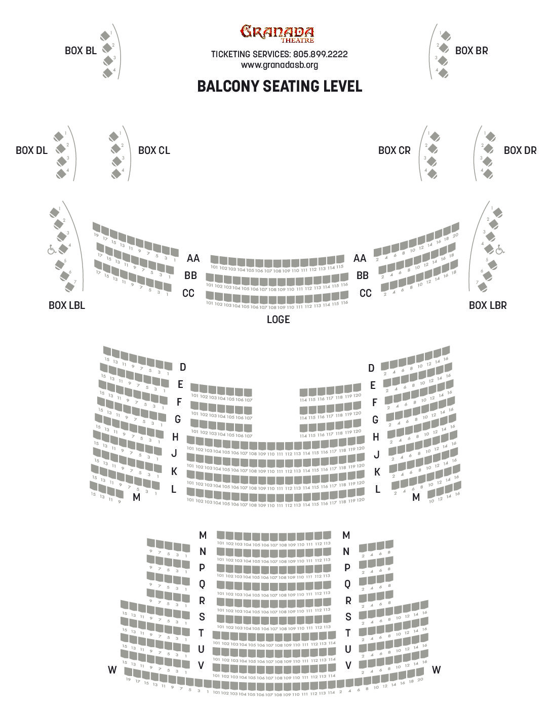 Granada Theatre Seating Chart Events At The Granada