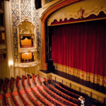 Bride & Groom in Theatre / Photography by Bern Zeugswetter