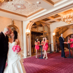 Wedding Party in Lobby / Photography by Austin & Dara