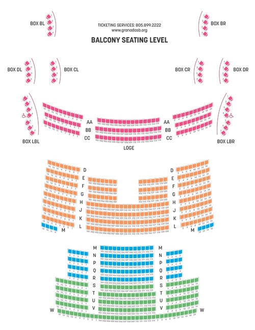 Granada Theater Santa Barbara Seating Chart