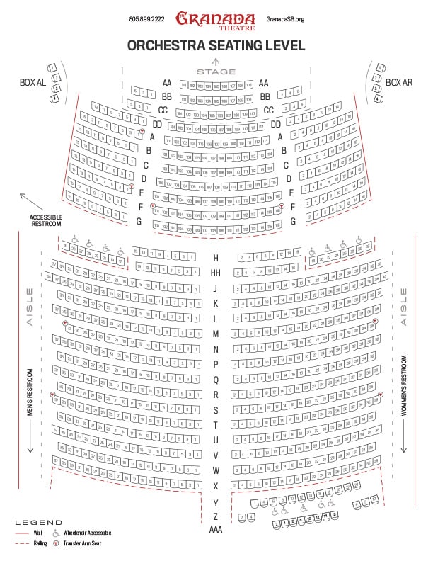 The Uc Theatre Seating Chart