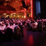 View of tables from stage